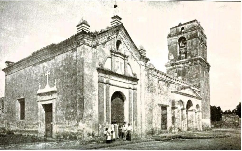 Iglesia de san Salvador de Bayamo en 1911.    Foto de Internet